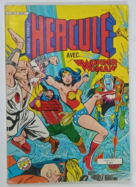 HERCULE , avec WONDER WOMAN , REVISTA DE BENZI DESENATE CU TEXT IN LIMBA FRANCEZA , 1983