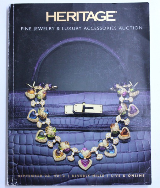 HERITAGE  - FINE JEWELRY & LUXURY ACCESSORIES AUCTION , CATALOG DE LICITATIE BIJUTERII SI ACCESORII DE LUX , 23 SEPTEMBER , 2013
