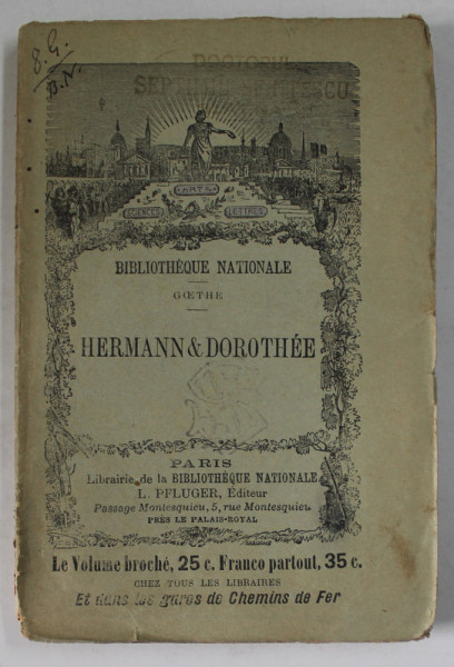 HERMANN und DOROTHEE par GOETHE , 1903
