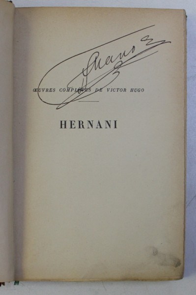 HERNANI par VICTOR HUGO , 1880