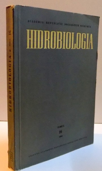HIDROBIOLOGIA , TOMUL 16 , 1980