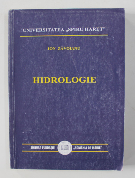 HIDROLOGIE de ION ZAVOIANU , 1999