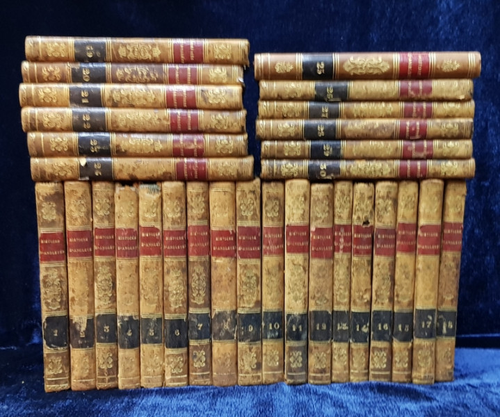 HISTOIRE DE ANGLETERRE par DAVID HUME , PARIS , 1830 - 1833 , 29 VOLUME