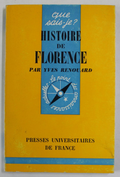 HISTOIRE DE FLORENCE par YVES RENOUARD , 1967