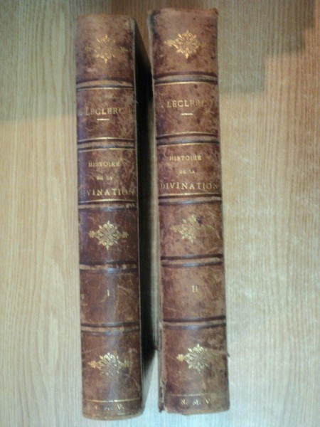 HISTOIRE DE LA DIVINATION DANS L'ANTIQUITE par A. BOUCHE-LECLERCQ, VOL I-II, 1879