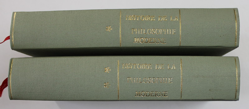 HISTOIRE DE LA PHILOSOPHIE MODERNE , VOL. I -II par HARALD HOFFDING , 1924