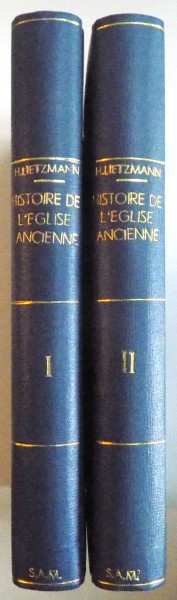 HISTOIRE DE L'ENGLISE ANCIENNE par H. LIETZMANN, VOL I-II, PARIS  1936