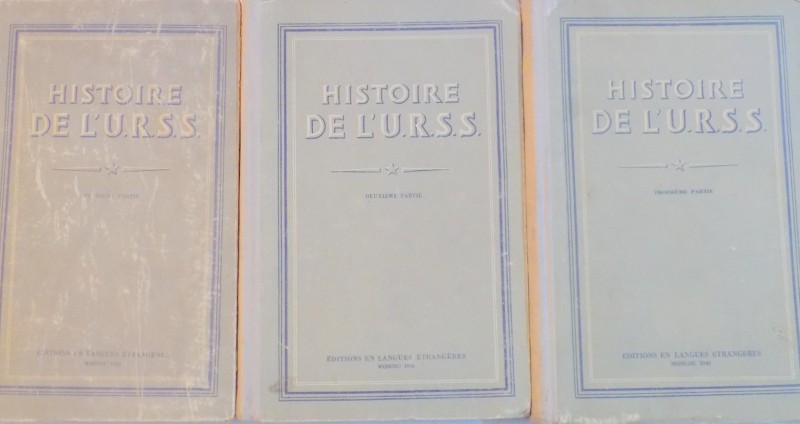 HISTOIRE DE L'U.R.S.S , VOL I-III par K. BAZILEVITCH...A.FOGHT , 1948