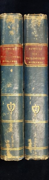 HISTOIRE DES PHILOSOPHES MODERNES par M. SAVERIEN, 2 VOL. - PARIS, 1773