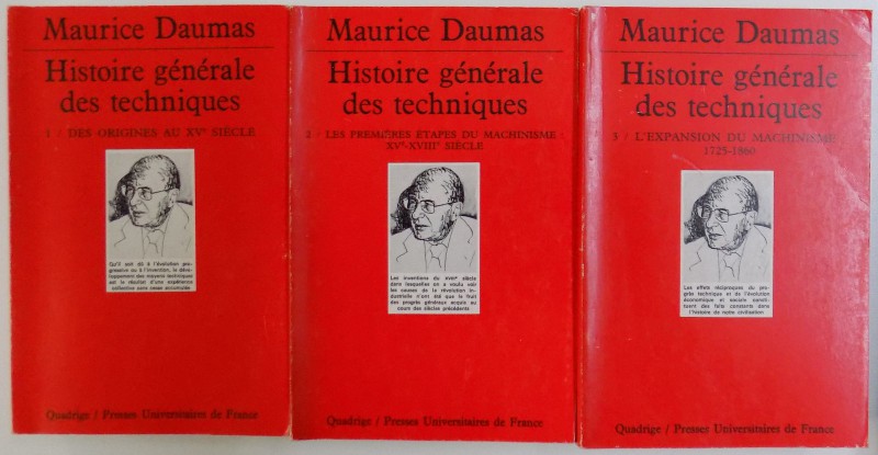 HISTOIRE GENERALE DES TECHNIQUES , VOL. I - III par MAURICE DAUMAS , 1996