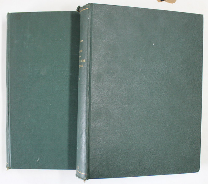 HISTOIRE ILLUSTREE DE LA LITTERATURE FRANCAISE par GUSTAVE LANSON , plus de 800 GRAVURES , VOLUMELE I - II , 1923