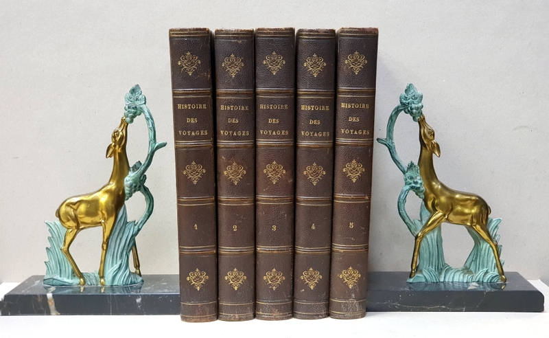 LOUIS EUGENE HATIN ,HISTOIRE PITTORESQUE DES VOYAGES DANS LES CINQ PARTIES DU MONDE - RECUEIL DES DESCRIPTIONS PITTORESQUES ...DES MOEURS ET COUTUMES