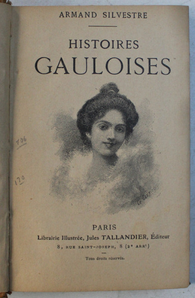 HISTOIRES GAULOISES par ARMAND SILVESTRE , EDITIE INTERBELICA