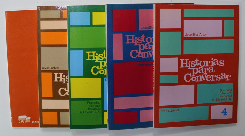 HISTORIAS PARA CONVERSAR de JOSE SILES ARTES , 5 VOLUME , TEXT IN LIMBA SPANIOLA , 1990