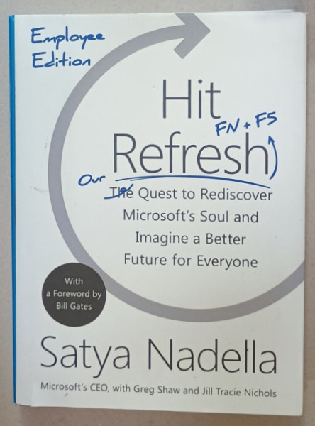 HIT REFRESH  by SATYA NADELLA , 2017