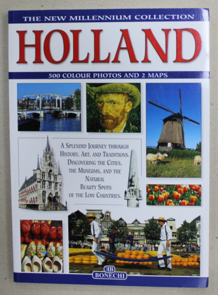 HOLLAND , 500 COLOUR PHOTOS AND 2 MAPS , ALBUM DE PREZENTARE , ANII  '2000