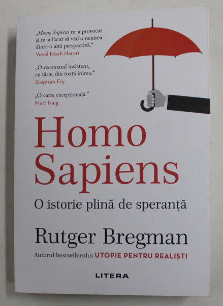 HOMO SAPIENS- O ISTORIE PLINA DE SPERANTA de RUTGER BREGMAN , 2021