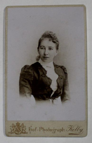HOPFPHOTOGRAPH KOLBY , ZWICKAU , TANARA , PORTRET , FOTOGRAFIE C.D.V. , SFARSITUL SEC. XIX