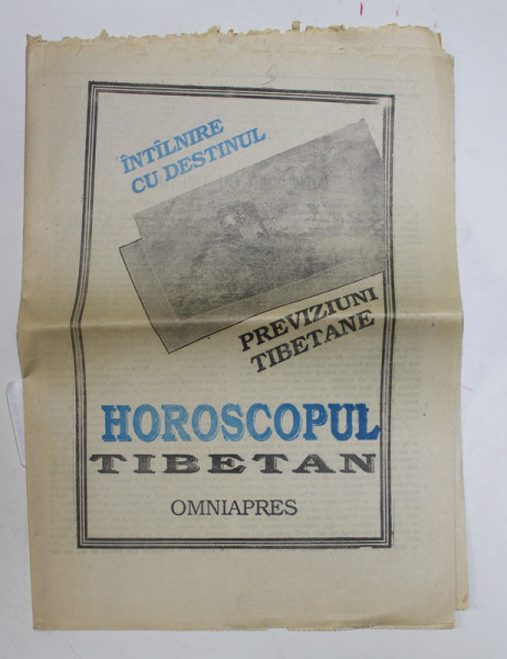 HOROSCOPUL TIBETAN - REVISTA , ANII '90