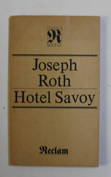 HOTEL SAVOY von JOSEPH ROTH , 1984