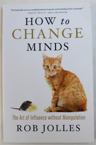 HOW TO CHANGE MINDS - THE ART OF INFLUENCE WITHOUT MANIPULATION by ROB JOLLES , 2013