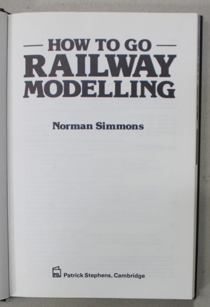 HOW TO GO RAILWAY MODELLING by NORMAN  SIMMONS , 1980