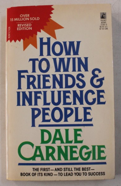 HOW TO WIN FRIENDS & INFLUENCE PEOPLE by DALE CARNEGIE , 1982