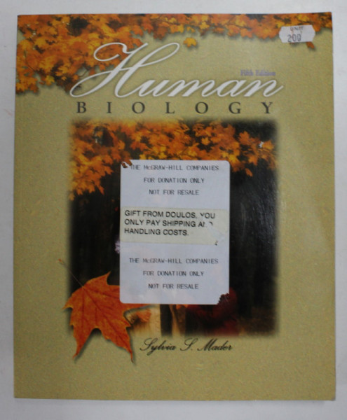 HUMAN BIOLOGY by SYLVIA S. MADER , 1998
