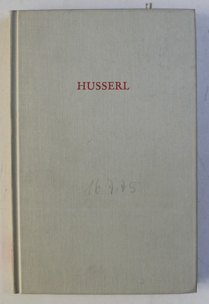 HUSSERL von HERMANN NOACK , 1973