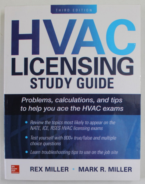 HVAC LICENSING STUDY GUIDE by REX MILLER and MARK R. MILLER , 2018