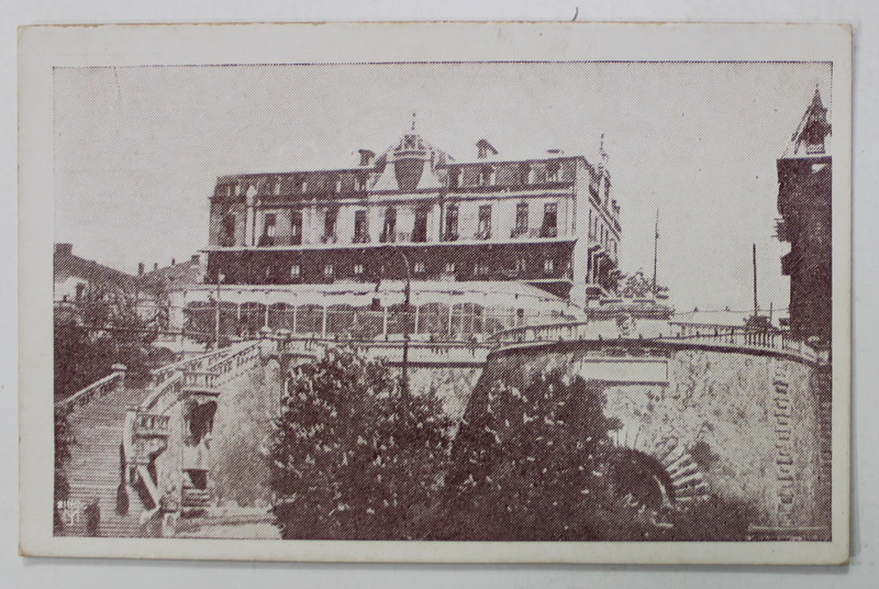 IASI , RAPA GALBENA SI HOTELUL BEJAN , CARTE POSTALA INTERBELICA