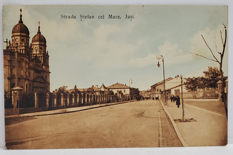 IASI , STRADA STEFAN CEL MARE , CARTE POSTALA , INCEPUT DE SECOL XX