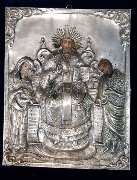 Icoana Romaneasca cu ferecatura din argint
