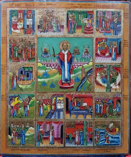 Icoana Rusia, Scene din viata Sf. Nicolae