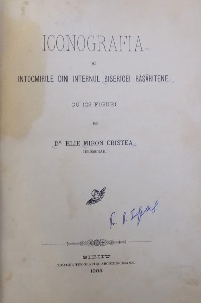 ICONOGRAFIA SI INTOCMIRILE DIN INTERNUL BISERICII RASARITENE - ELIE MIRON CRISTEA