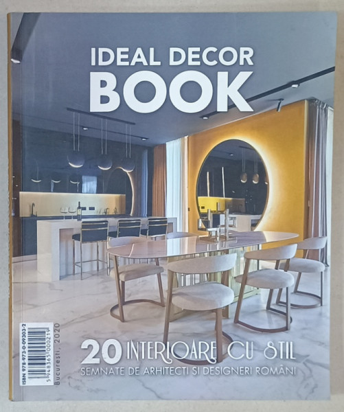 IDEAL DECOR BOOK , NR. 10 , SUBIECT : 20 INTERIOARE CU STIL SEMNATE DE ARHITECTI SI DESIGNERI ROMANI , 2020 , PREZINTA HALOURI DE APA