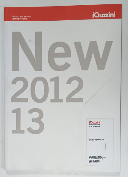 IGUZZINI , CATALOG , INTERNAL AND EXTERNAL LIGHTING SYSTEMS ,2012