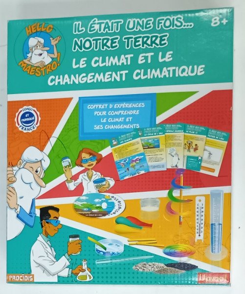 IL ETAIT UNE FOIS ...NOTRE TERRE , COFFRET D 'EXPERIENCES POUR COMPRENDRE LE CLIMAT ET SES CHANGEMENTS , 8 + , 2021