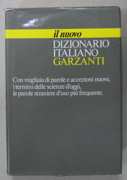 IL NUOVO DIZIONARIO GARZANTI , TEXT IN LIMBA ITALIANA , 1991