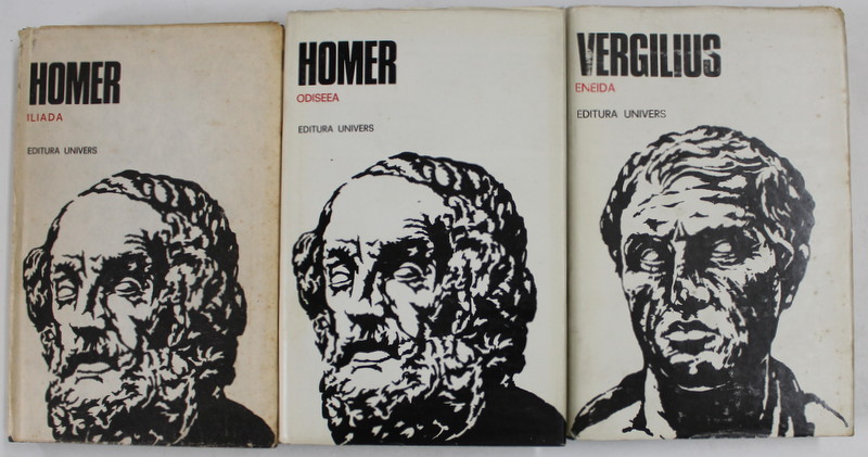 ILIADA / ODISEEA / ENEIDA de HOMER si VERGILIUS , traducere de GEORGE MURNU si GEORGE COSBUC , 1979 - 1980 *EDITIE CARTONATA