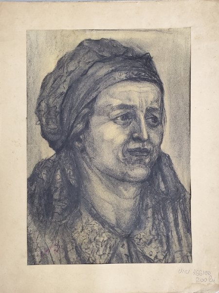 Ilie Arjoca (1896-1967) - Femeie cu basma