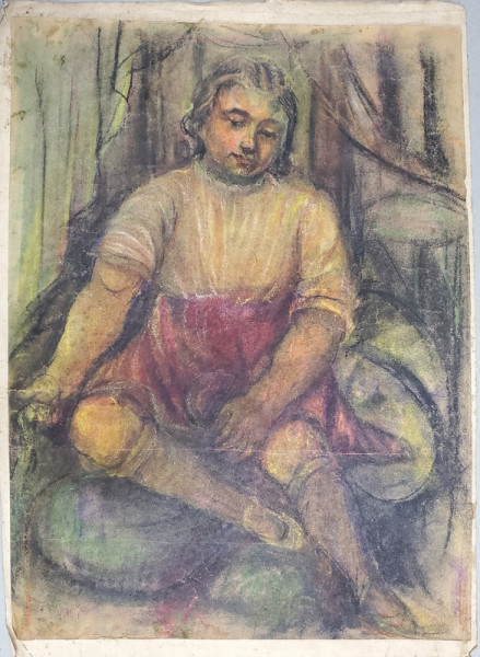 Ilie Arjoca (1896-1967) - Portret de copil