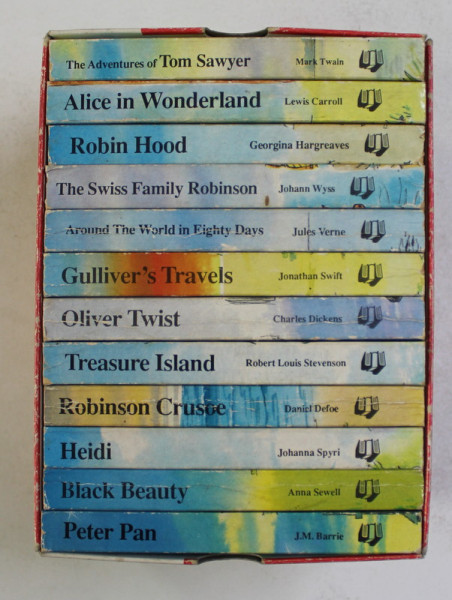 ILLUSTRATED CLASSICS FOR EVERYONE , SET DE 12 CARTI CU LUCRARI CLASICE PENTRU COPII , 1992