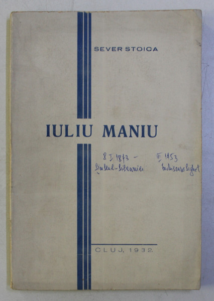 ILUI MANIU de SEVER STOICA , 1932