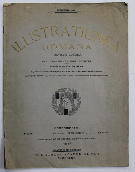 ILUSTRATIUNEA ROMANA, , NOIEMBRIE 1911