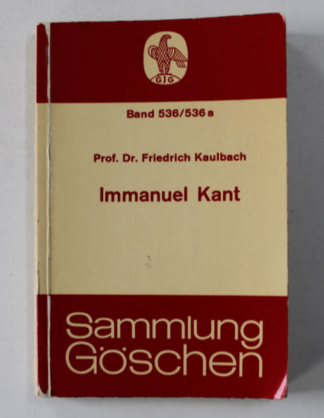 IMMANUEL KANT von FRIEDRICH KAULBACH , 1969, PREZINTA INSEMNARI CU PIXUL PE PAGINA DE GARDA *
