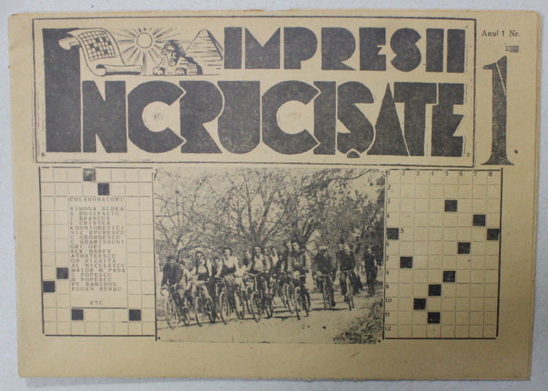 IMPRESII INCRUCISATE , REVISTA BILUNRA DE ATITUDINE REBUSISTA  , ANUL I , NR. 1 , 1946