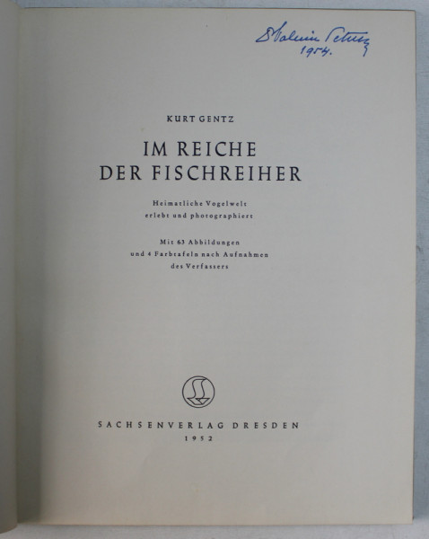 IN REICHE DER FISCHREIHER ( IN IMPARATIA STARCULUI ) de KURT GENTZ , 1952