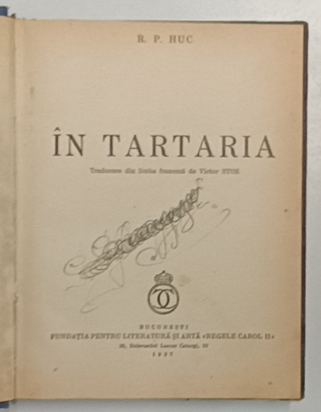 IN TARTARIA de R.P. HUC , 1937