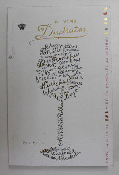 IN VINO DUPLICITAS de PETER HELLMAN , 2020